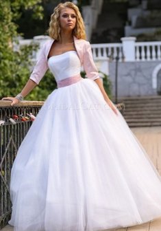 Свадебное платье C55612. С пышной юбкой, длинное без шлейфа.