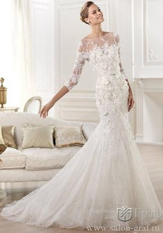 Свадебное платье Г55986. Силуэт Русалка (Рыбка), длинное со шлейфом.