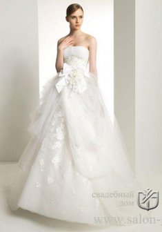 Свадебное платье Г55997. С пышной юбкой, длинное со шлейфом.