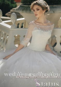 Свадебное платье S57372. С пышной юбкой, длинное без шлейфа.